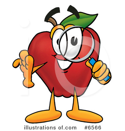 Royalty-Free (RF) Apple Clipart Illustration by Mascot Junction - Stock Sample #6566