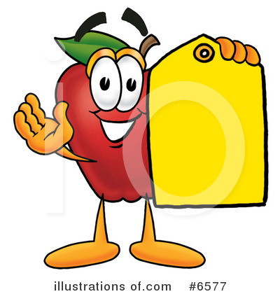 Royalty-Free (RF) Apple Clipart Illustration by Mascot Junction - Stock Sample #6577