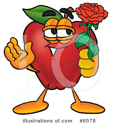 Apple Character Clipart #6578 by Mascot Junction