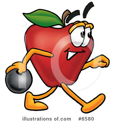 Apple Clipart #6580 by Mascot Junction