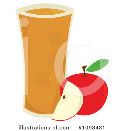 Royalty-Free (RF) Apple Juice Clipart Illustration by Randomway - Stock Sample #1093481