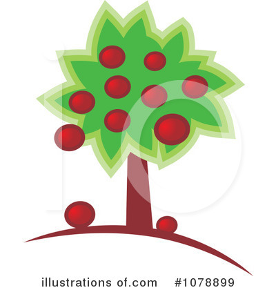 Royalty-Free (RF) Apple Tree Clipart Illustration by Lal Perera - Stock Sample #1078899