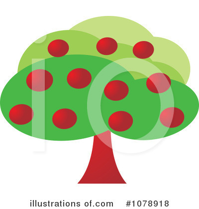 Royalty-Free (RF) Apple Tree Clipart Illustration by Lal Perera - Stock Sample #1078918
