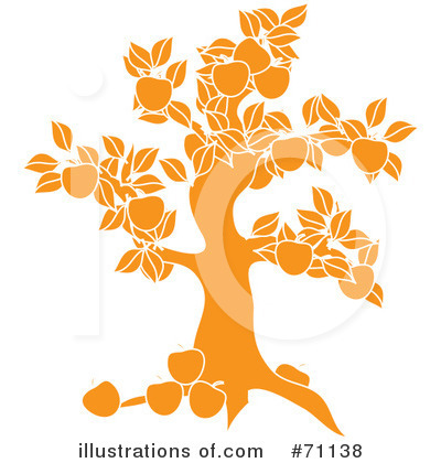 Royalty-Free (RF) Apple Tree Clipart Illustration by Pams Clipart - Stock Sample #71138