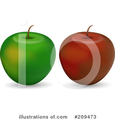 Royalty-Free (RF) Apples Clipart Illustration by elaineitalia - Stock Sample #209473