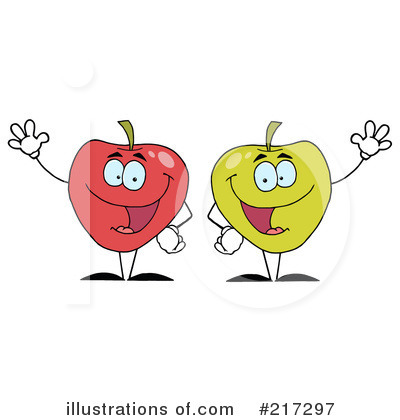 Royalty-Free (RF) Apples Clipart Illustration by Hit Toon - Stock Sample #217297