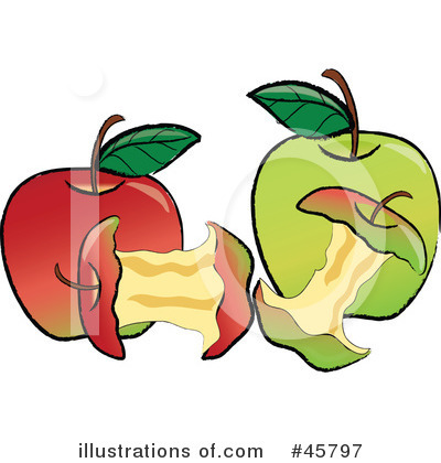 Royalty-Free (RF) Apples Clipart Illustration by Pams Clipart - Stock Sample #45797