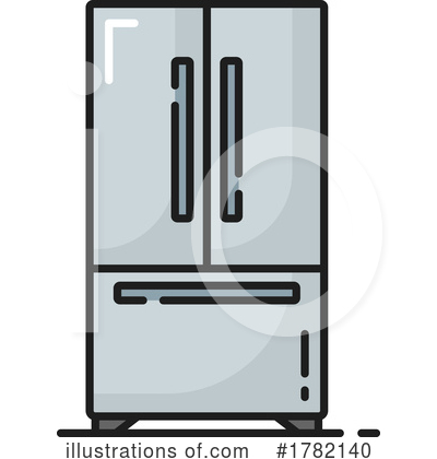 Refrigerator Clipart #1782140 by Vector Tradition SM