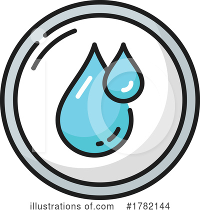 Water Drop Clipart #1782144 by Vector Tradition SM