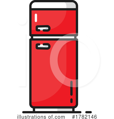 Refrigerator Clipart #1782146 by Vector Tradition SM