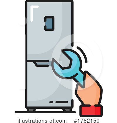 Refrigerator Clipart #1782150 by Vector Tradition SM