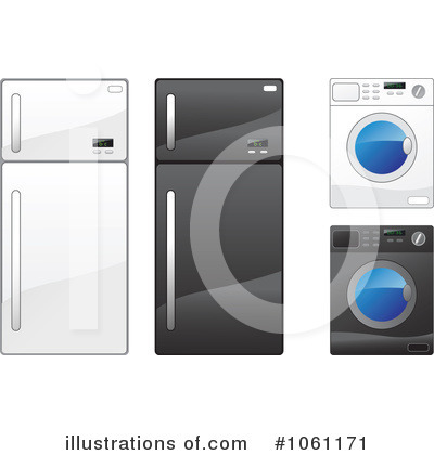 Refrigerator Clipart #1061171 by Vector Tradition SM
