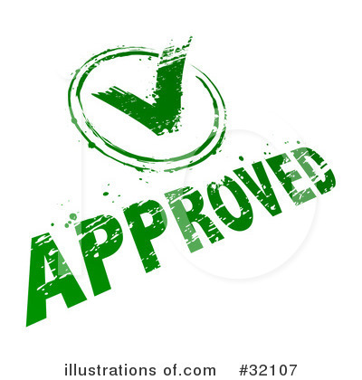 Royalty-Free (RF) Approve Clipart Illustration by beboy - Stock Sample #32107