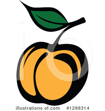 Peaches Clipart #1288314 by Vector Tradition SM