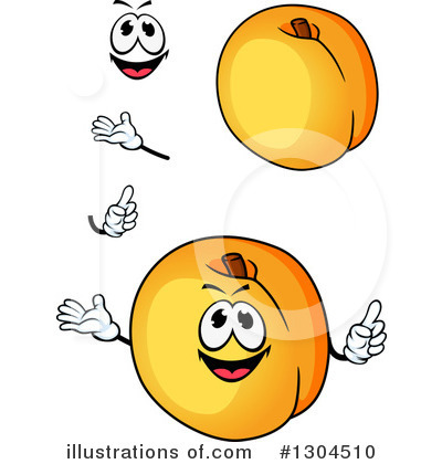 Royalty-Free (RF) Apricot Clipart Illustration by Vector Tradition SM - Stock Sample #1304510