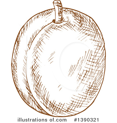 Royalty-Free (RF) Apricot Clipart Illustration by Vector Tradition SM - Stock Sample #1390321