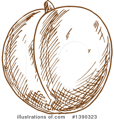 Royalty-Free (RF) Apricot Clipart Illustration by Vector Tradition SM - Stock Sample #1390323