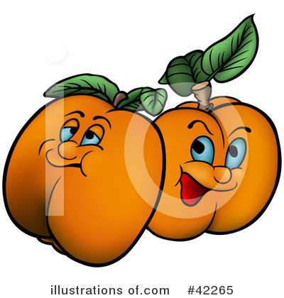 Royalty-Free (RF) Apricot Clipart Illustration by dero - Stock Sample #42265