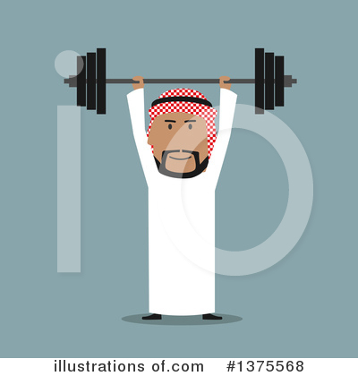 Royalty-Free (RF) Arabian Business Man Clipart Illustration by Vector Tradition SM - Stock Sample #1375568