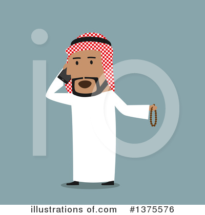 Royalty-Free (RF) Arabian Business Man Clipart Illustration by Vector Tradition SM - Stock Sample #1375576