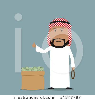 Royalty-Free (RF) Arabian Businessman Clipart Illustration by Vector Tradition SM - Stock Sample #1377797