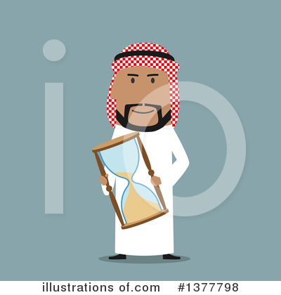 Royalty-Free (RF) Arabian Businessman Clipart Illustration by Vector Tradition SM - Stock Sample #1377798