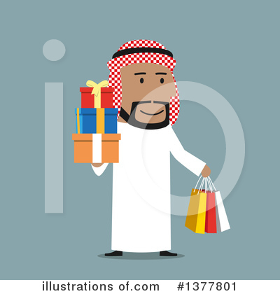 Royalty-Free (RF) Arabian Businessman Clipart Illustration by Vector Tradition SM - Stock Sample #1377801