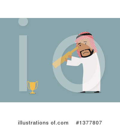Arabian Business Man Clipart #1377807 by Vector Tradition SM