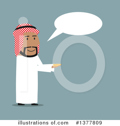Royalty-Free (RF) Arabian Businessman Clipart Illustration by Vector Tradition SM - Stock Sample #1377809