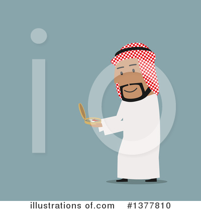 Royalty-Free (RF) Arabian Businessman Clipart Illustration by Vector Tradition SM - Stock Sample #1377810