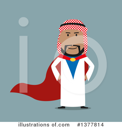 Royalty-Free (RF) Arabian Businessman Clipart Illustration by Vector Tradition SM - Stock Sample #1377814
