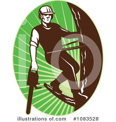Royalty-Free (RF) Arborist Clipart Illustration by patrimonio - Stock Sample #1083528