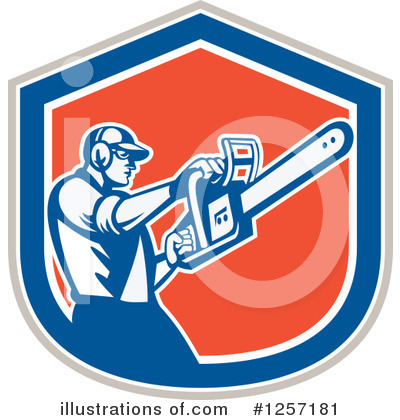 Chainsaw Clipart #1257181 by patrimonio