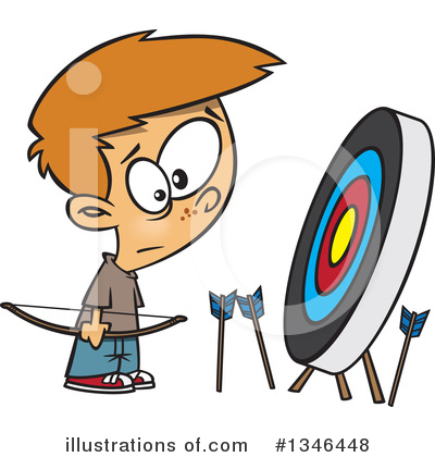 Royalty-Free (RF) Archery Clipart Illustration by toonaday - Stock Sample #1346448