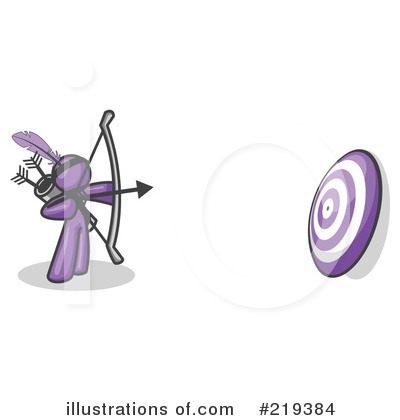 Royalty-Free (RF) Archery Clipart Illustration by Leo Blanchette - Stock Sample #219384