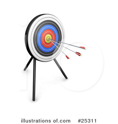 Royalty-Free (RF) Archery Clipart Illustration by KJ Pargeter - Stock Sample #25311
