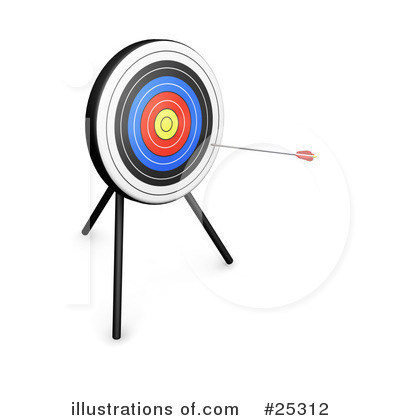 Royalty-Free (RF) Archery Clipart Illustration by KJ Pargeter - Stock Sample #25312