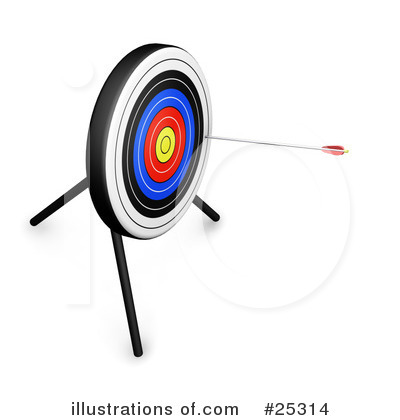 Royalty-Free (RF) Archery Clipart Illustration by KJ Pargeter - Stock Sample #25314