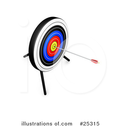 Royalty-Free (RF) Archery Clipart Illustration by KJ Pargeter - Stock Sample #25315