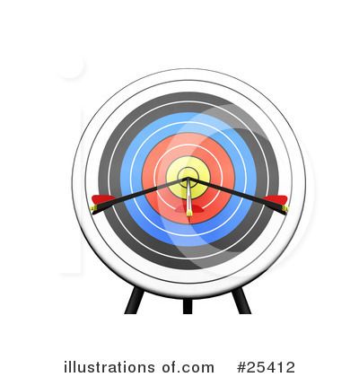 Royalty-Free (RF) Archery Clipart Illustration by KJ Pargeter - Stock Sample #25412