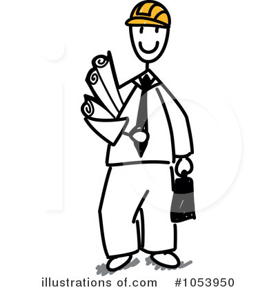 Royalty-Free (RF) Architect Clipart Illustration by Frog974 - Stock Sample #1053950