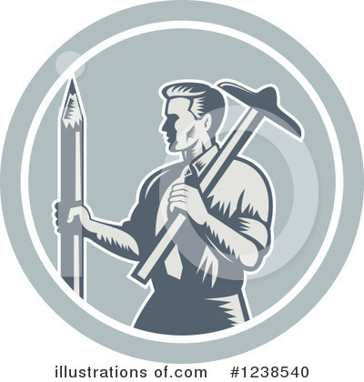 Royalty-Free (RF) Architect Clipart Illustration by patrimonio - Stock Sample #1238540