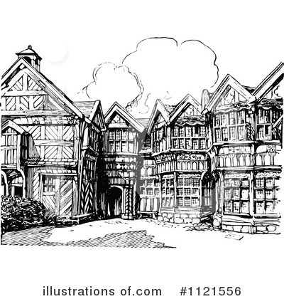 Royalty-Free (RF) Architecture Clipart Illustration by Prawny Vintage - Stock Sample #1121556