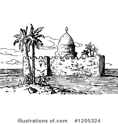 Royalty-Free (RF) Architecture Clipart Illustration by Prawny Vintage - Stock Sample #1205324