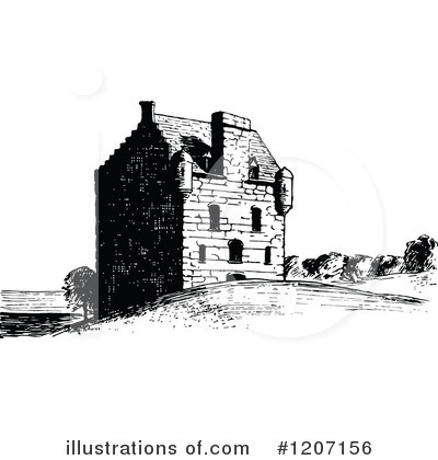 Royalty-Free (RF) Architecture Clipart Illustration by Prawny Vintage - Stock Sample #1207156