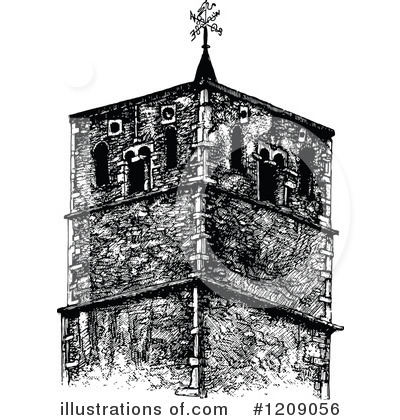 Royalty-Free (RF) Architecture Clipart Illustration by Prawny Vintage - Stock Sample #1209056