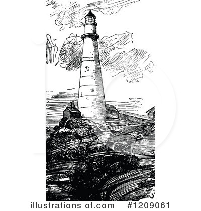 Lighthouse Clipart #1209061 by Prawny Vintage