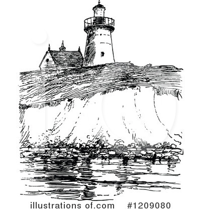 Lighthouse Clipart #1209080 by Prawny Vintage