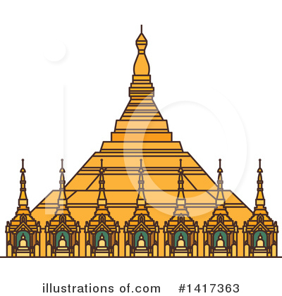 Pagoda Clipart #1417363 by Vector Tradition SM