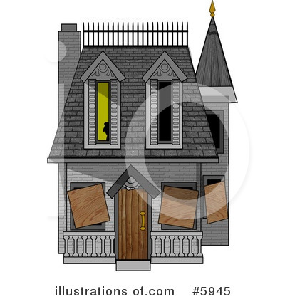 Haunted House Clipart #5945 by djart